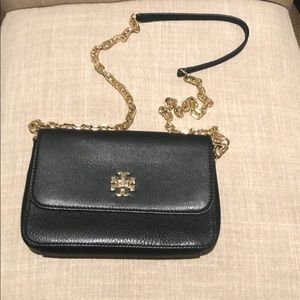 Tory Burch Black Leather Crossbody Shoulder Bag